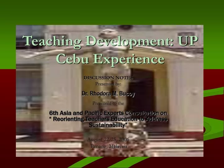 teaching development up cebu experience