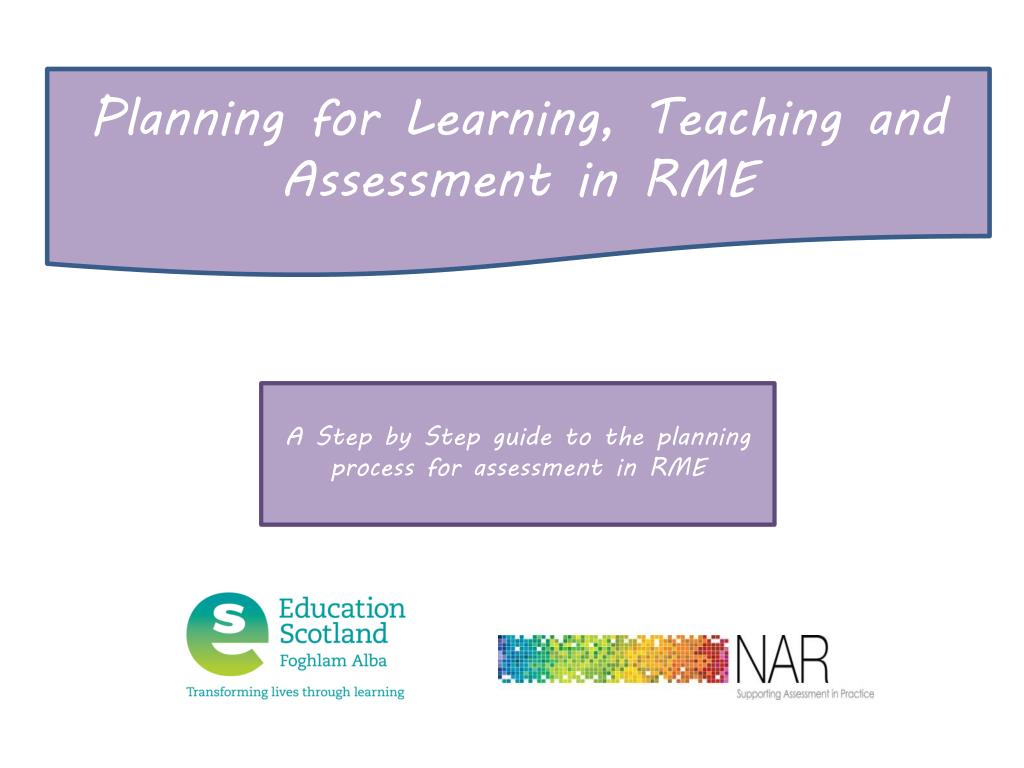 PPT - Planning for Learning, Teaching and Assessment in RME PowerPoint ...