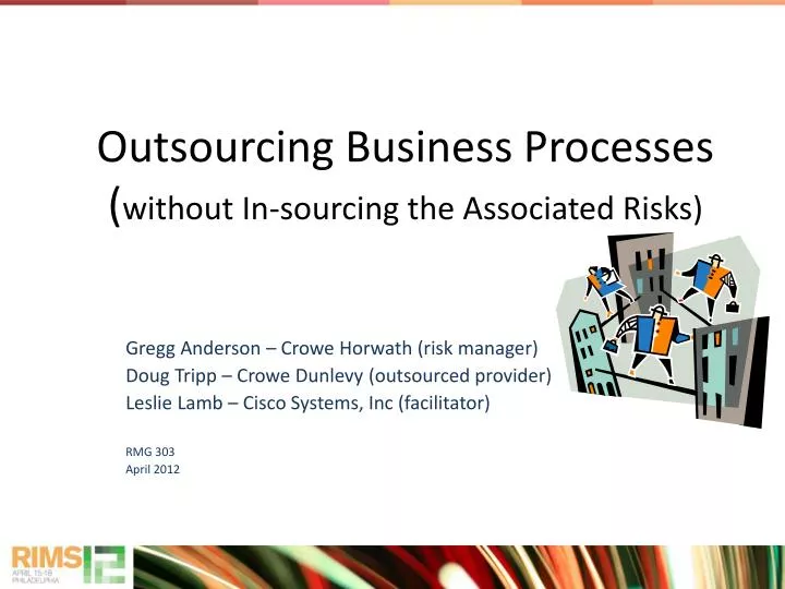 outsourcing business processes without in sourcing the associated risks