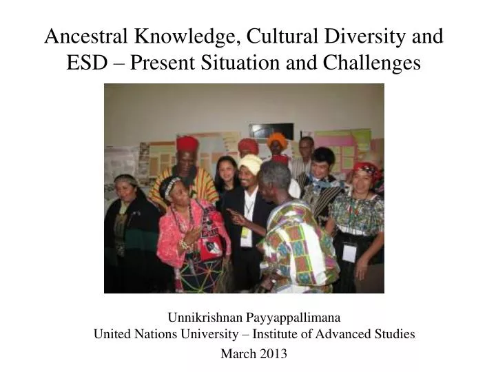 ancestral knowledge cultural diversity and esd present situation and challenges