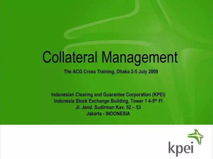 collateral management