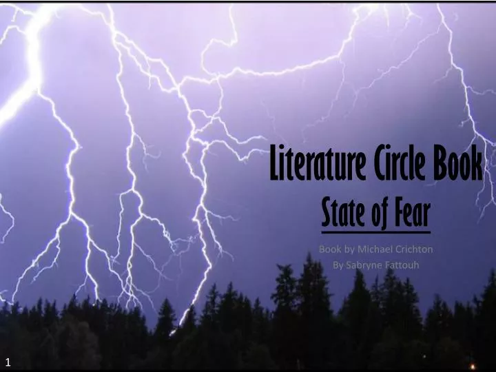 literature circle book state of fear