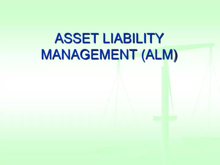 asset liability management alm