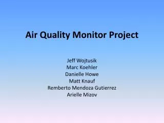 Air Quality Monitor Project