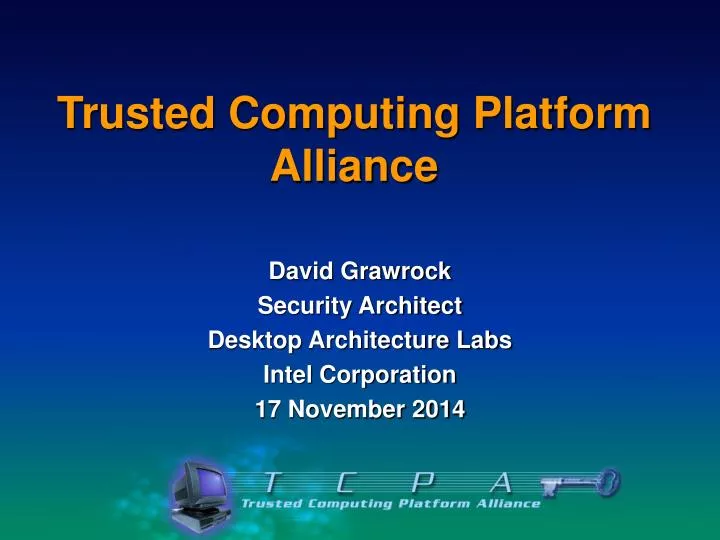 trusted computing platform alliance