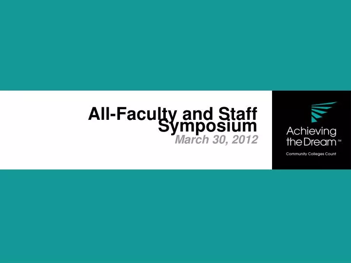 all faculty and staff symposium