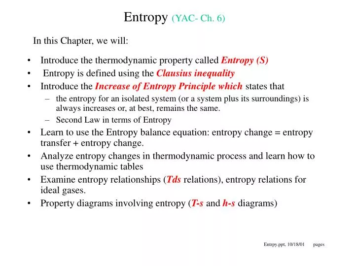 entropy yac ch 6