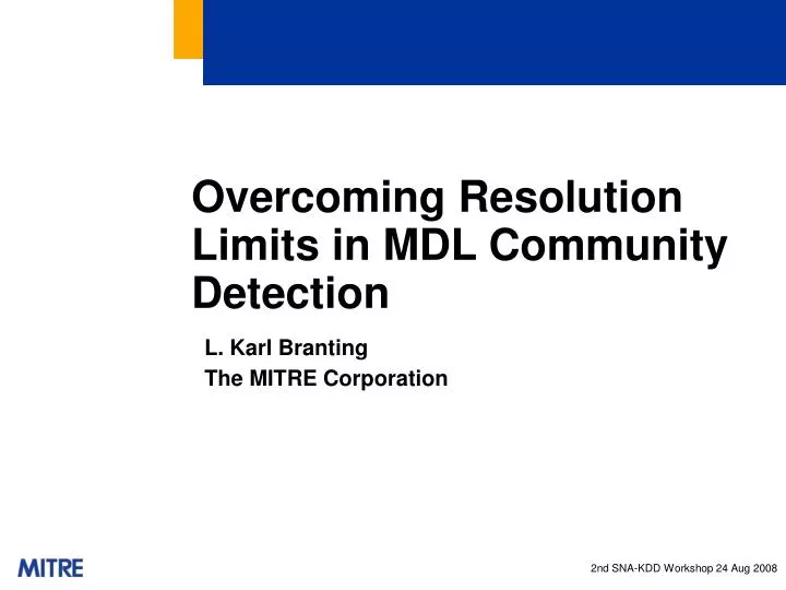 overcoming resolution limits in mdl community detection