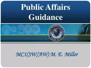 Public Affairs Guidance