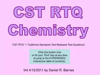 CST RTQ Chemistry
