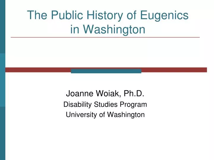 the public history of eugenics in washington