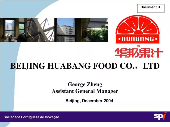 beijing huabang food co ltd george zheng assistant general manager