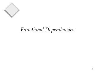 Functional Dependencies