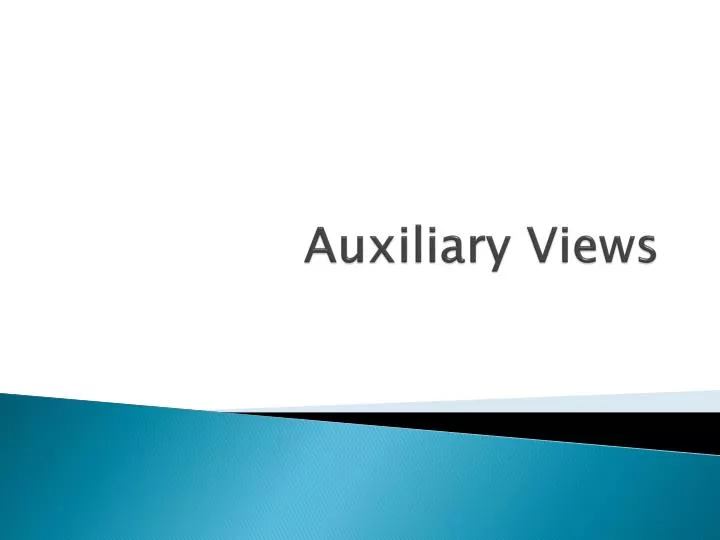 auxiliary views