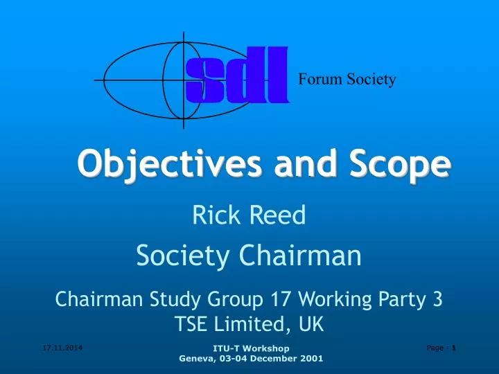 objectives and scope
