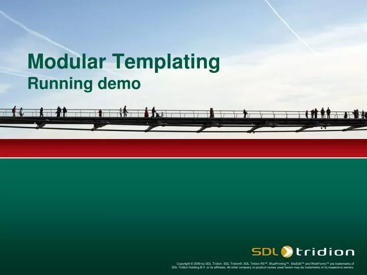 modular templating running demo