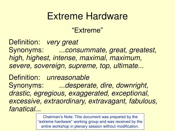 extreme hardware