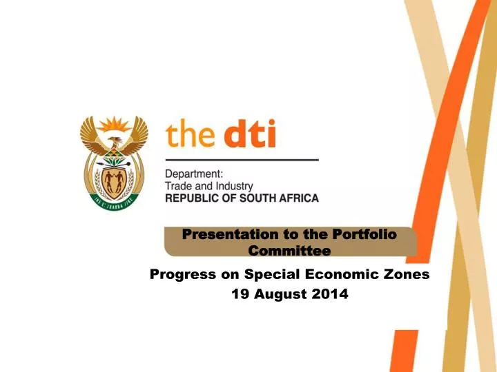 progress on special economic zones 19 august 2014