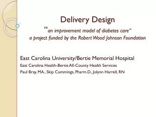 East Carolina University/Bertie Memorial Hospital