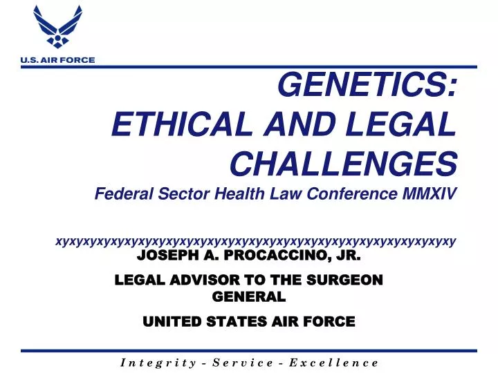 joseph a procaccino jr legal advisor to the surgeon general united states air force