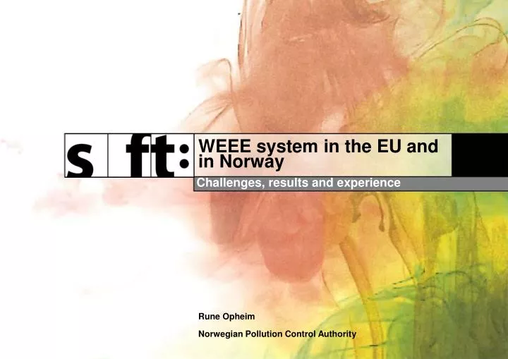 weee system in the eu and in norway