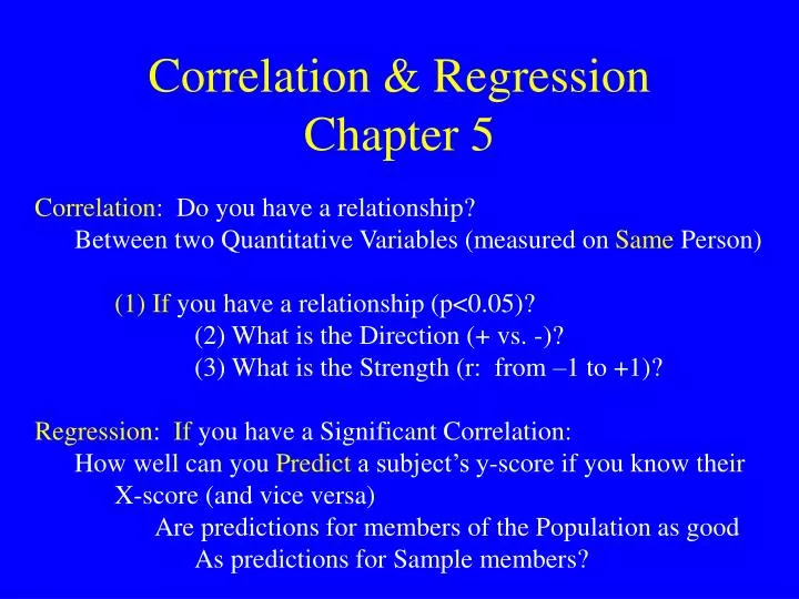 correlation regression chapter 5