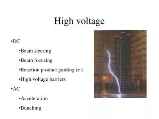 High voltage