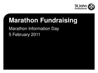 Marathon Fundraising