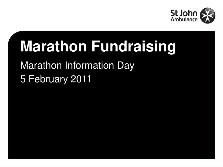 marathon fundraising