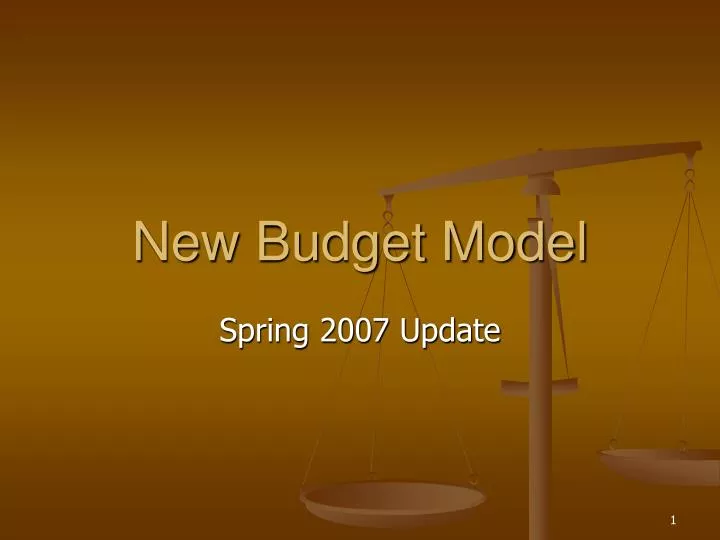 new budget model