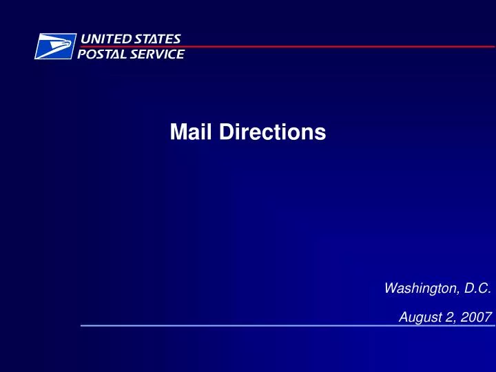 mail directions