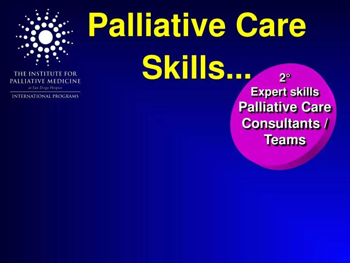 palliative care skills