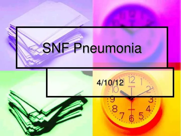 snf pneumonia