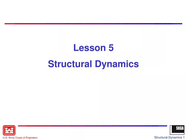 lesson 5 structural dynamics