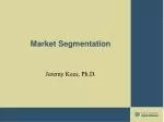 Market Segmentation - slide 1