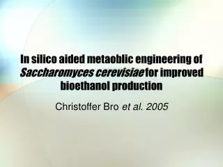 Christoffer Bro et al. 2005