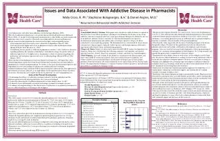 Issues and Data Associated With Addictive Disease in Pharmacists
