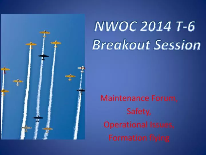 maintenance forum safety operational issues formation flying