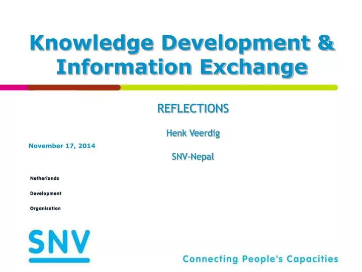 knowledge development information exchange
