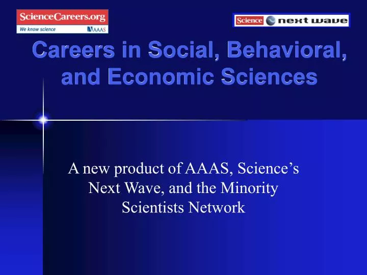 careers in social behavioral and economic sciences