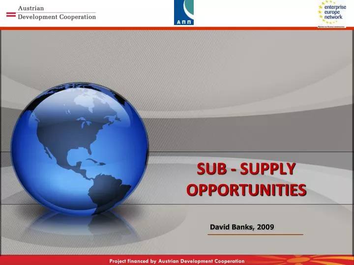 sub supply opportunities