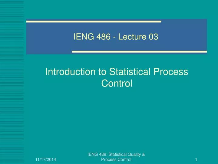 ieng 486 lecture 03
