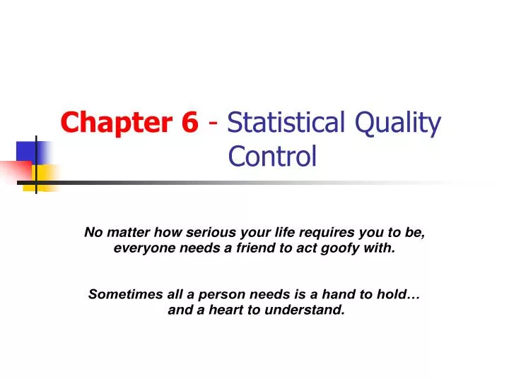 chapter 6 statistical quality control