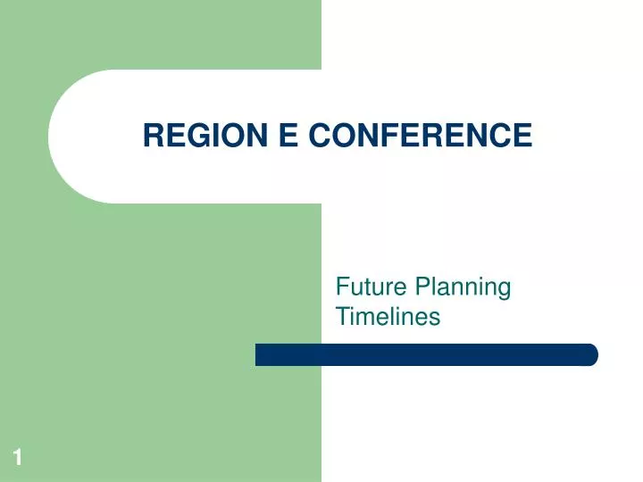 region e conference