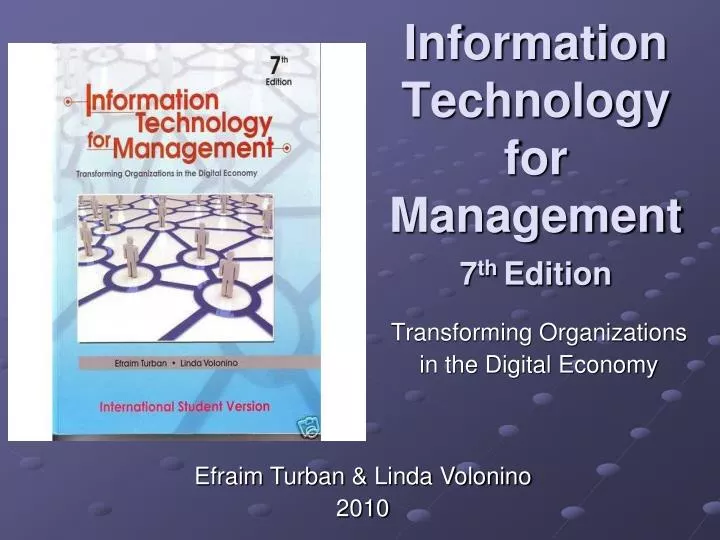 information technology for management 7 th edition