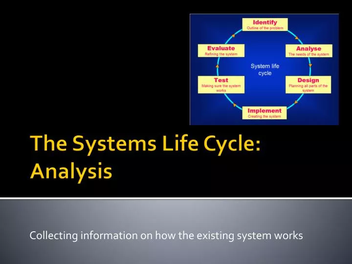 collecting information on how the existing system works