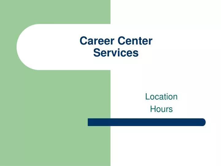 career center services