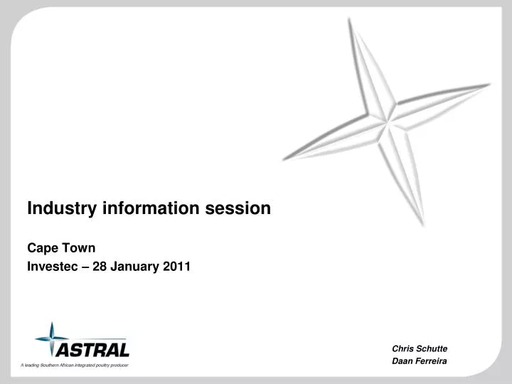 industry information session