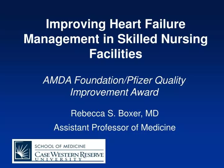 improving heart failure management in skilled nursing facilities