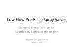 Energy Savings Analysis of Low Flow Pre-Rinse Spray Valves - slide 1